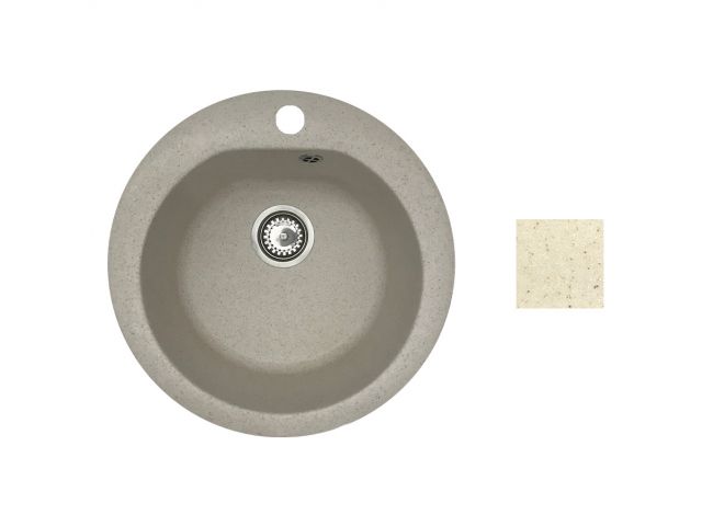 Слесарка.бай. Мойка кухонная из искусственного камня GOLD песочный 505х505 mm, AV Engineering AV510000GSNA - стоимость, описание, магазин.