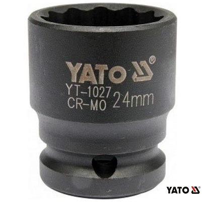 Слесарка.бай. Головка ударн. 1/2" 24мм L39мм 12гр. CrMo (YT-1027) YATO под заказ - стоимость, описание, магазин.