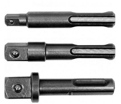 Слесарка.бай. Переходники SDS-plus под головки 1/4", 3/8", 1/2", 3пр. (YT-04686) YATO под заказ - стоимость, описание, магазин.