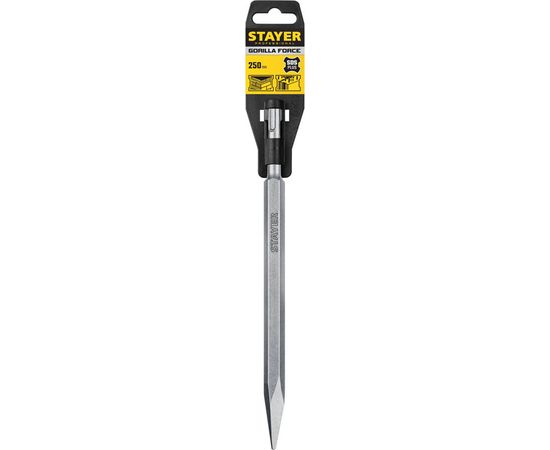 Слесарка.бай. Gorilla Force SDS-Plus Зубило пикообразное 250 мм (29351-00-250_z02) STAYER под заказ - стоимость, описание, магазин.