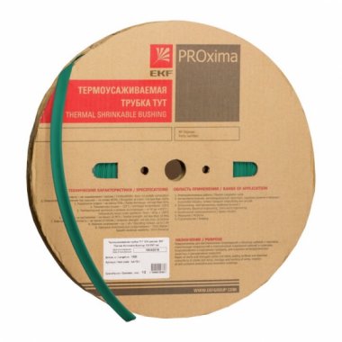Слесарка.бай. Термоусаживаемая трубка ТУТ нг 18/9 зелёная рулон EKF PROxima tut-18-j - стоимость, описание, магазин.