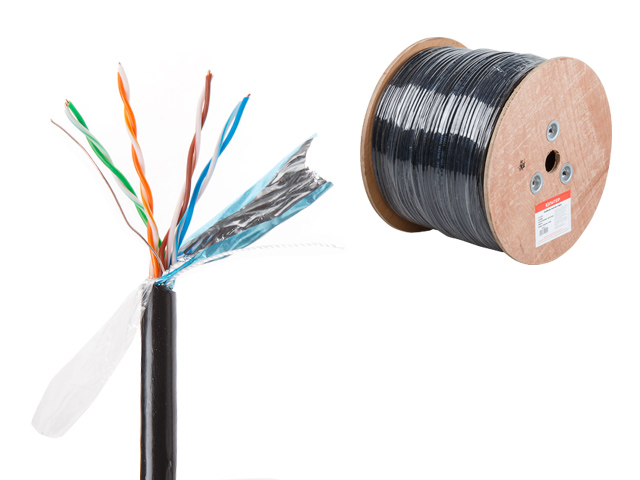 Слесарка.бай. Кабель витая пара F/UTP Cat5E 4х2х24AWG (0.51мм) 305м, медь, наруж. (PE) Юпитер (ЮПИТЕР) JP3011 - стоимость, описание, магазин.