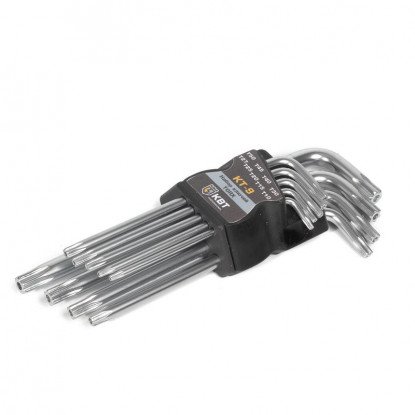 Слесарка.бай. Набор ключей TORX КТ-9 (Т10-Т50) (КВТ) 79202 - стоимость, описание, магазин.