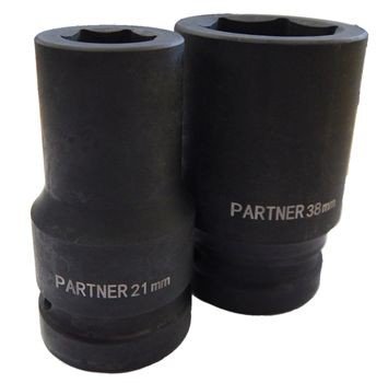 Слесарка.бай. Partner PA-4458520 1/2" Головка ударная глубокая, 20мм (6гр) - стоимость, описание, магазин.