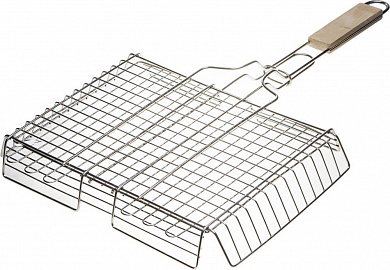 Слесарка.бай. Решетка-гриль "BARBECUE", объемная, нержавеющая сталь, 340х260мм (424732) GRINDA под заказ: купить в интернет-магазине. 