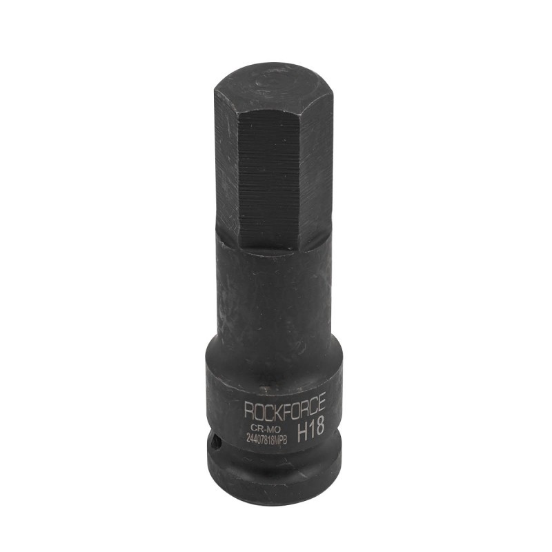 Слесарка.бай. Головка-бита 6-гранная ударная 18мм,1/2" RockFORCE RF-24407818MPB - стоимость, описание, магазин.