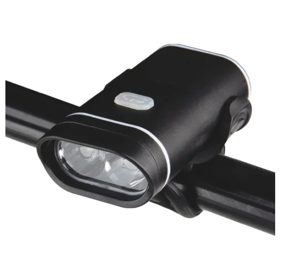 Слесарка.бай. Фонарь ЯРКИЙ ЛУЧ V-330 велосипедный 2xCREE XPG 330лм, 2 ур.ярк.+мигание, IP44, Li-PO 2000mAh,встр.ЗУ под заказ: купить в интернет-магазине. 