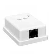 Слесарка.бай. Розетка настенная TERACOM Cat.5E неэкранированная 1 порт RJ-45 Dual IDC белая TRC-WBOX-1RJ45-5EUTP-WH: купить в интернет-магазине. 