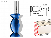 Слесарка.бай. Фреза кромочная фигурная №9, D= 32мм, рабочая длина-57,2мм, хв.-12 мм (28720-32) ЗУБР под заказ: купить в интернет-магазине. 